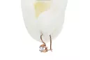 Ohrringe Zirkon Originales Vintage-Roségold aus 14 Karat Vintage Handwerk vec053r